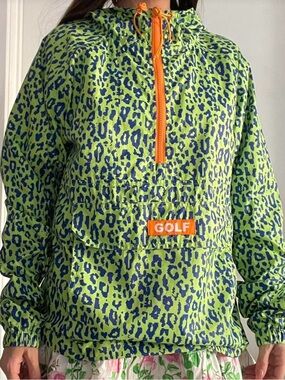 GOLF WANG Digi Leopard Anorak Windbreaker Jacket  from Tyler Size Small